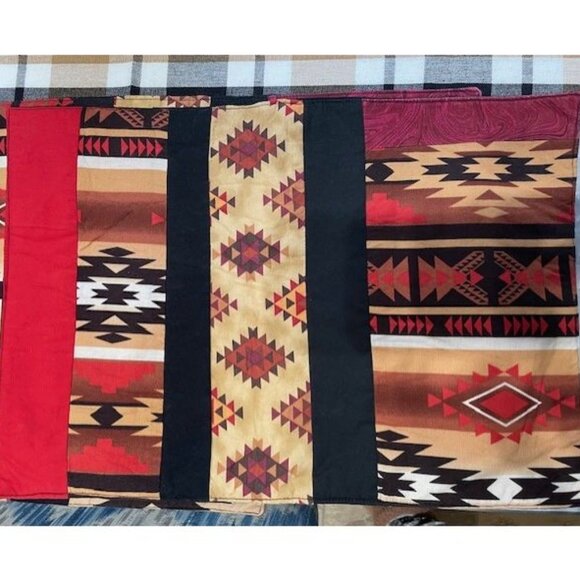 Set of 6 HANDMADE Western Style Placemats - Picture 1 of 2